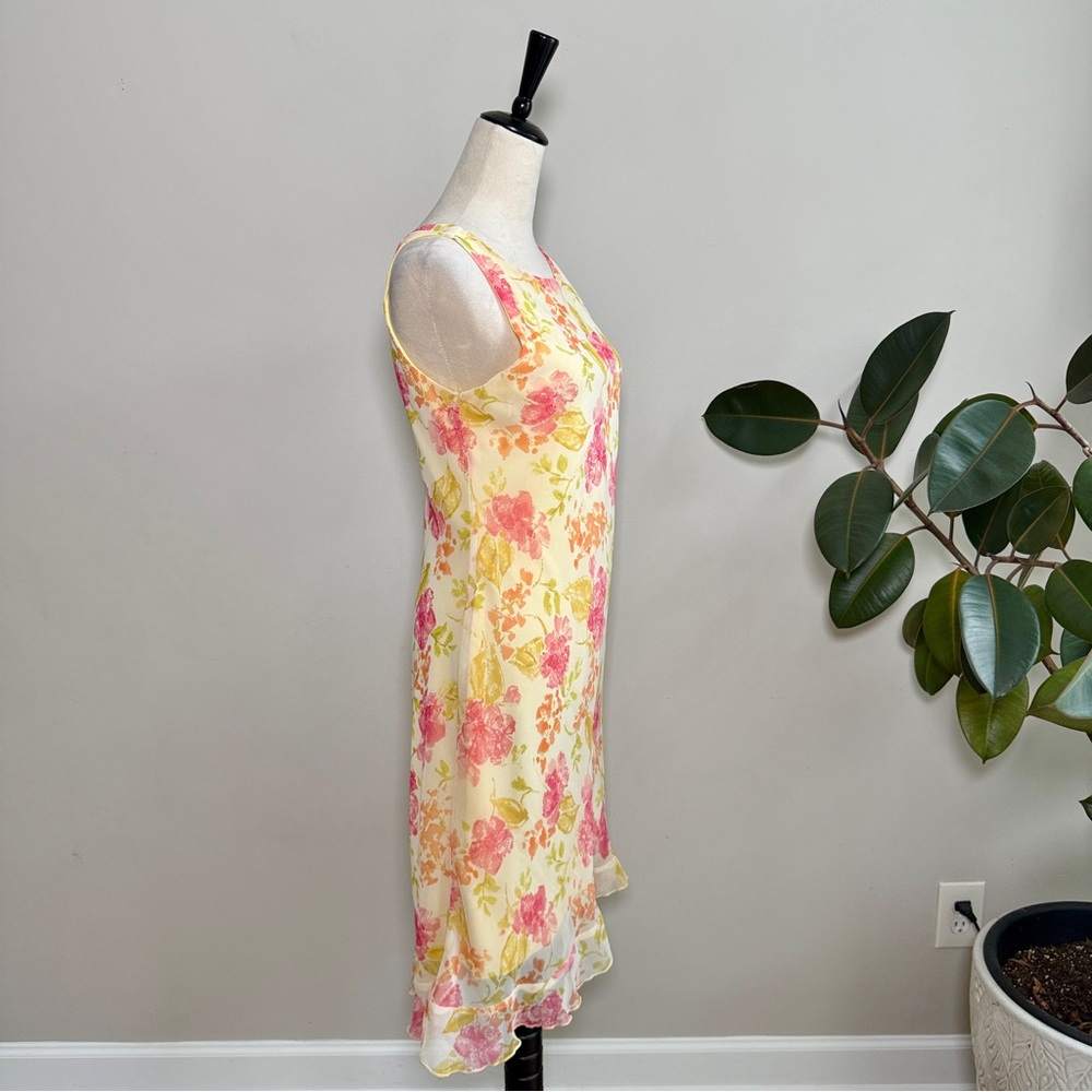 Alyn Paige Y2K Floral Fairy Midi Chiffon Dress - Picture 4 of 7